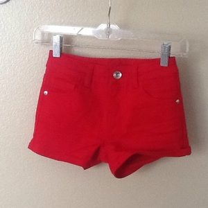 Justice denim shorts
